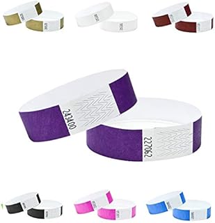 Tyvek Wristbands 3/4 inch 100 pack purple