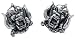 Produktbild Motörhead Warpig Frauen Ohrstecker-Set silberfarben Hartzinn Band-Merch, Bands