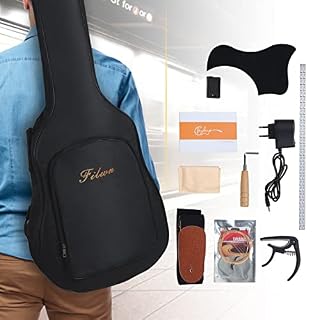 Guitare Acoustique avec Lumières LED Kits de Guitare à Cordes en Acier de 41 Pouces avec Capodastre, Sangle, Médiators… - Les Beatles, Paul McCartney, John Lennon, RIngo Starr, George Harrison Guitare Acoustique avec Lumières LED Kits de Guitare à Cordes en Acier de 41 Pouces avec Capodastre, Sangle, Médiators… – Image 6
