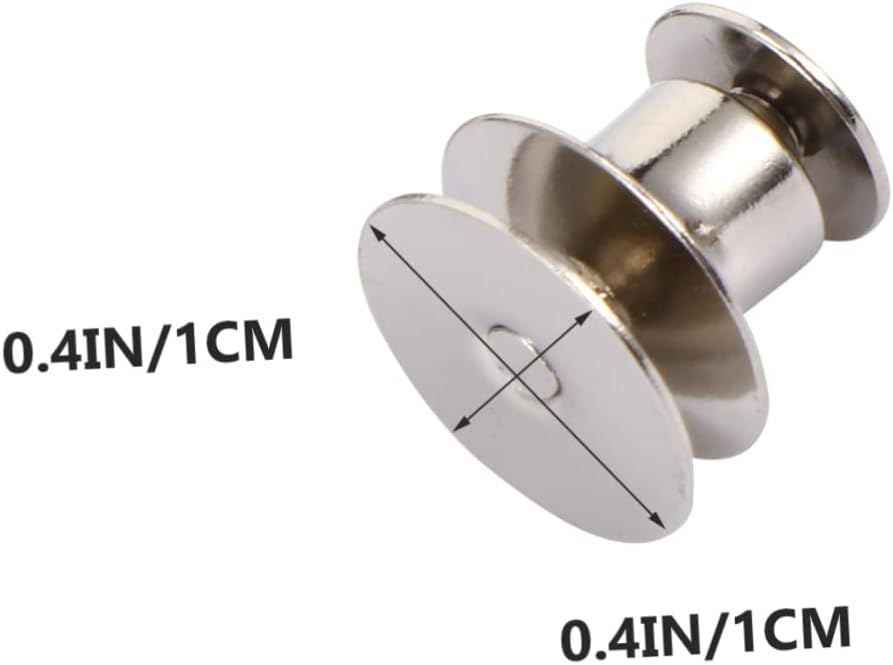 LIFKOME 50Sets Flat Pin Backs Tie Tack with Nickel Copper Material Polished Edges Lightweight for Jewelry Making Crafts Accessories