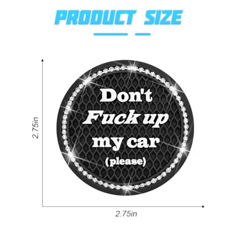Posavasos para Auto con Diamantes, 2.75 pulg miniatura 2
