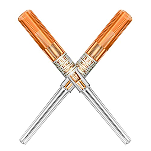 Agujas de Piercing Agujas Perforantes - Unihuby 10 piezas 14G Agujas para perforar la nariz del...