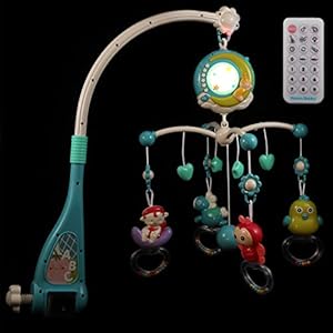 Baby Musical Crib Mobile Light: Opknoping Roterende Bijtring Rattle Peuter Bed Hanging Mobile Decor Pasgeboren Sappiging…