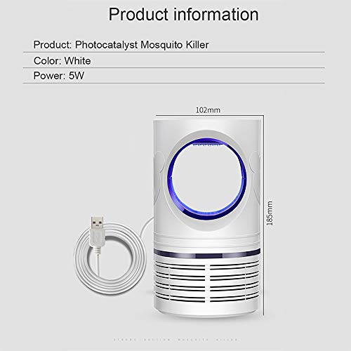 Lampada Antizanzare, Zanzariera Elettrica, Anti Zanzare USB con Luce UV Lampada Antizanzare Elettrico Trappola per… - immagine 8