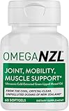 OMEGANZL Original Omega-3 Joint Support Supplement, Best Natural Muscle Relief, Green Lipped Mussel Oil, 60 Softgels, No Fishy Aftertaste