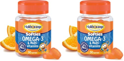 Haliborange Omega-3 and Multivitamins 30 Orange Flavour Softies (Pack of 2)