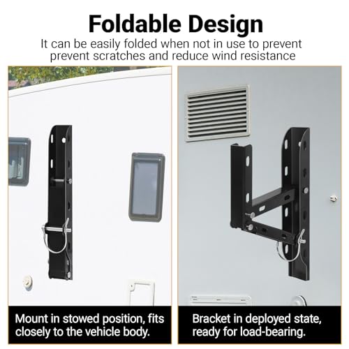 Dasmiro Foldable Trailer Ladder Rack, Heavy Duty Side Mount Carrier by Dasmiro - Used condition - Image 4