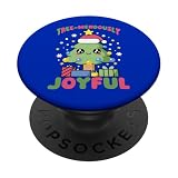 Árbol de Navidad Kawaii: Mendosamente Alegre PopSockets PopGrip Adhesivo