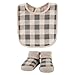 Hudson Baby Unisex Baby Cotton Bib and Sock Set, Snuggle Bear, One Size