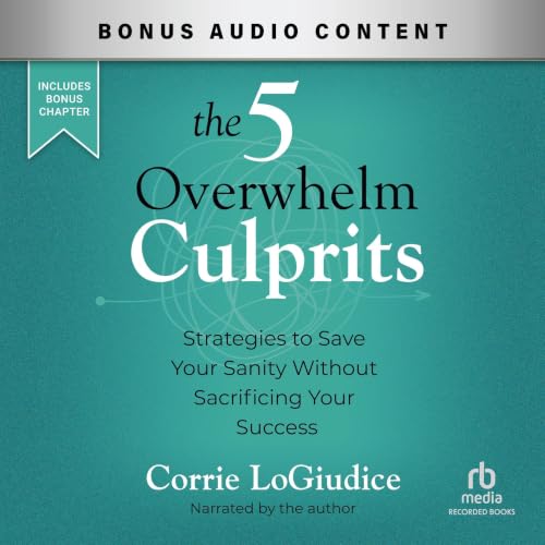 Diseño de la portada del título The 5 Overwhelm Culprits