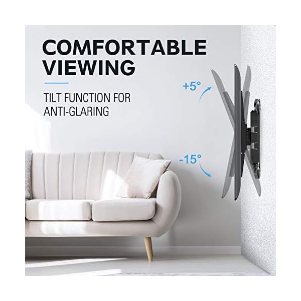 Mounting Dream MD2377-P TV Wall Mount Bracket for most of 26-50 Inch LED, LCD, OLED Flat Screen TV with Full Motion Swivel Articulating Arm - Image 5