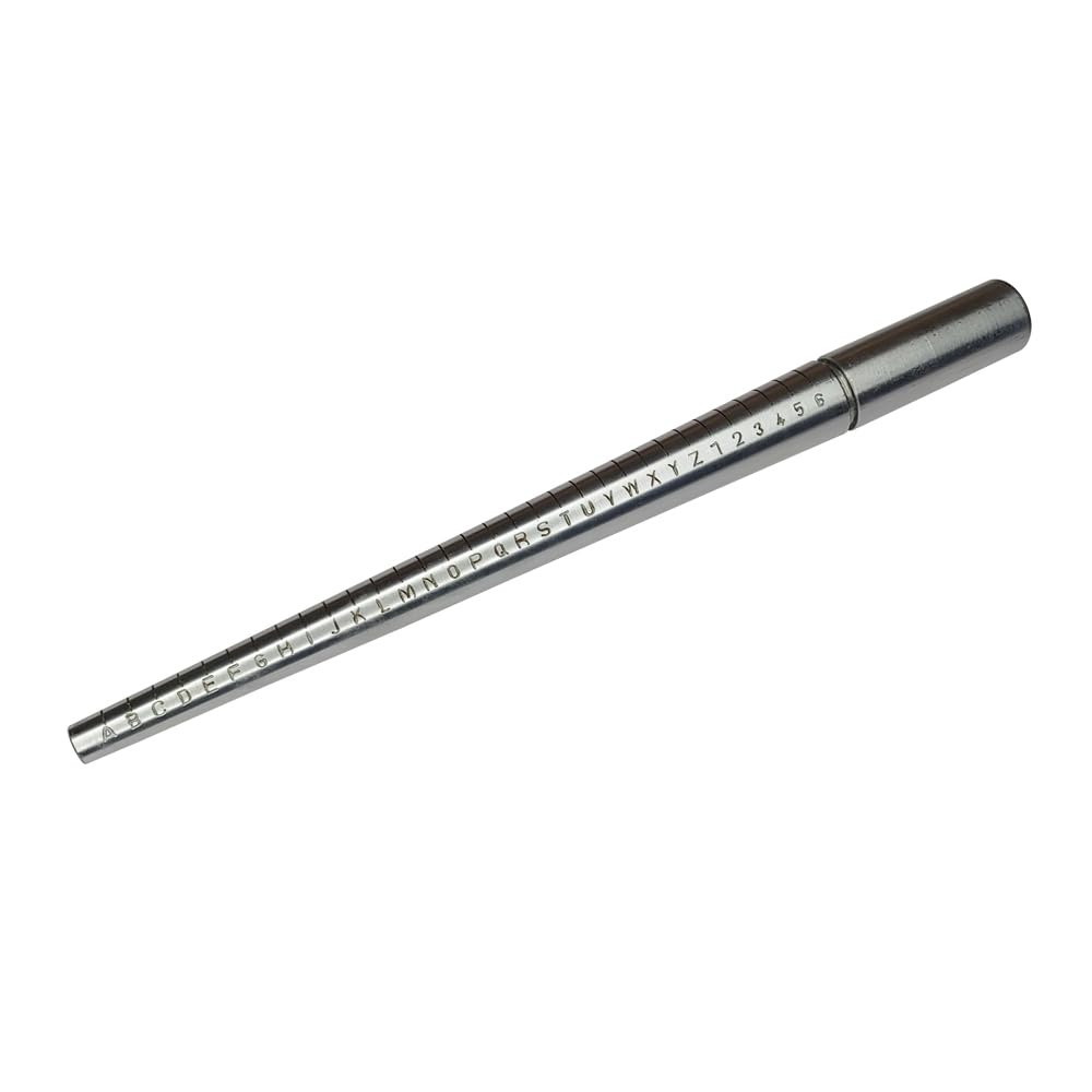 LUXURO Ring Mandrel Superior Steel Marking Grooved A-Z, 1-6Length 13” (B0CV7KF482) Amazon Price History, Amazon Price Tracker