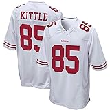 LQsy NFL Trikot 49ERS 25# Sherman 85# KITTLE 97# BOSA Rugby Fan Jersey Bekleidung Kurzarm Sport T-Shirt Rot Weiß S-XXXL