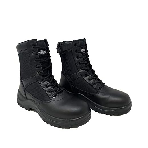 Magnum Centurion 8.0 Side Zip Boot Black