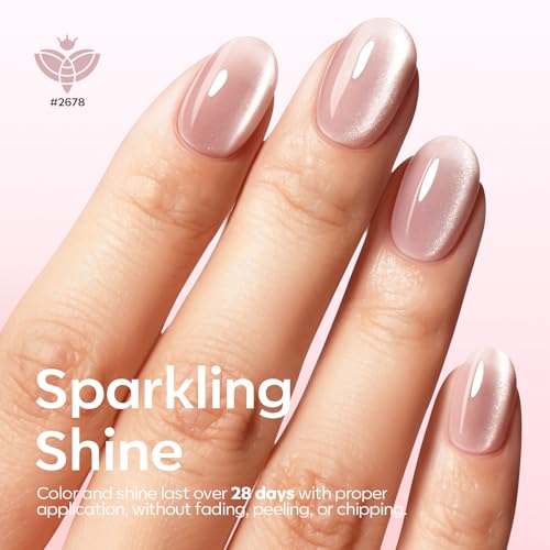 Image of modelones Cat Eye Gel Nail Polish, 6 Colors Nude Gel Polish Pink Glitter Brown with Magnet Sparkle Galaxy Series Nail Polish Kit Soak Off Led Nail Art Manicure Salon DIY Gifts