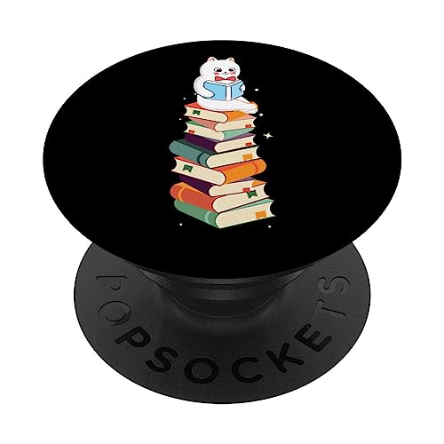 Lectura lindo gato leer libros coloridos lector nerd dibujos