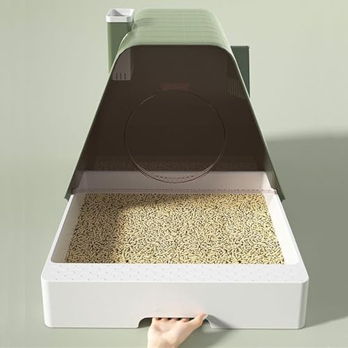 Arenero cerrado para gatos con tapa y pala miniatura 4