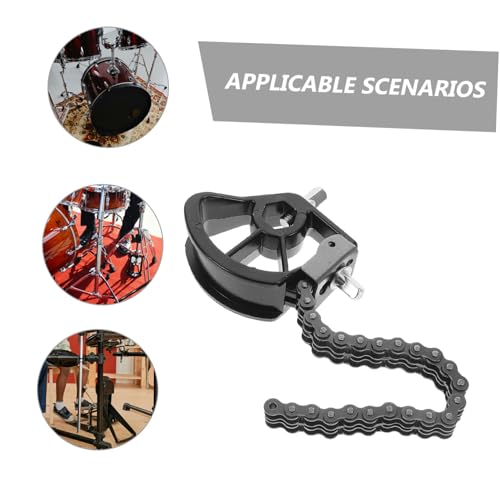 Pedal de Bombo Simple con Doble Cadena y Alta Sensibilidad miniatura 3