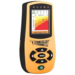 StrikeAlert HD Field Personal Lightning Detector w. Heat Index Monitor