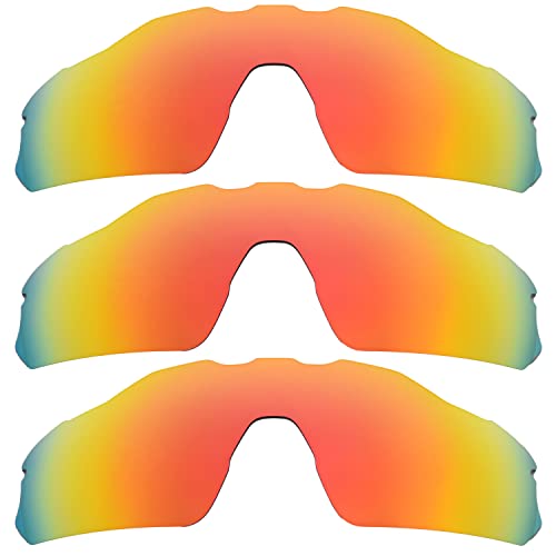 Verres polarisés Oakleys Radar EV Pitch Rouge en lot de 3 pièces taille unique