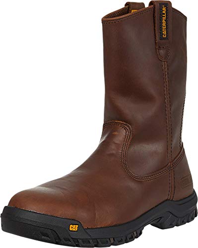Caterpillar Men's, Drawbar Steel Toe Slip-On Work Boot Brown 9.5 W