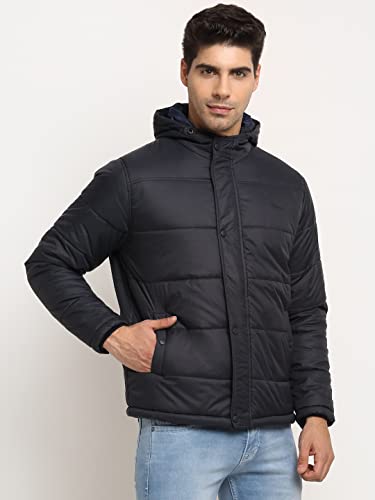Image of Cantabil Navy-Blue Winter Wear Jacket Full Sleeve for Men l Jacket for Men l Winter Wear Jacket for Men (MJKT00021-NAVY)