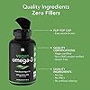 Sports Research Vegan Omega-3 Fish Oil Alternative from Algae Oil - Highest Levels of Vegan DHA & EPA Fatty Acids | Non-GMO Verified & Vegan Certified - 60 Veggie Softgels (Carrageenan Free)