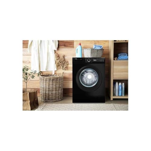 Lave-linge hublot CONTINENTAL EDISON CELL10140IBT - 10kg - Largeur 59,6 cm - Classe A - 1400 trs - moteur induction - noir mat