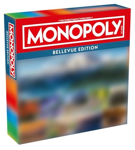 Monopoly Board Game – Bellevue, WA Edition: 2-6 Players Family Board Games for Kids and Adults,...