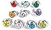 OG Rings Akatsuki Organization Anime Rings Japanese Cosplay Finger Rings 10Pcs Adjustable Rings Set with Box & Necklace Men Ring Jewelry Accessories, Multicolor