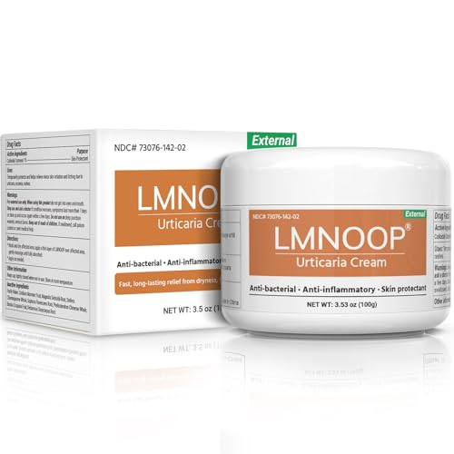 LMNOOP Urticaria Cream for Hives Relief - Fast Acting Anti-Itch Treatment for Skin Rashes