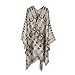 YATBzz Automne Ponchos et Capes châle châle Hiver Poncho Plaid Motifs géométriques Cape Foulard (Color : Khaki, Size : 130 * 160cm)