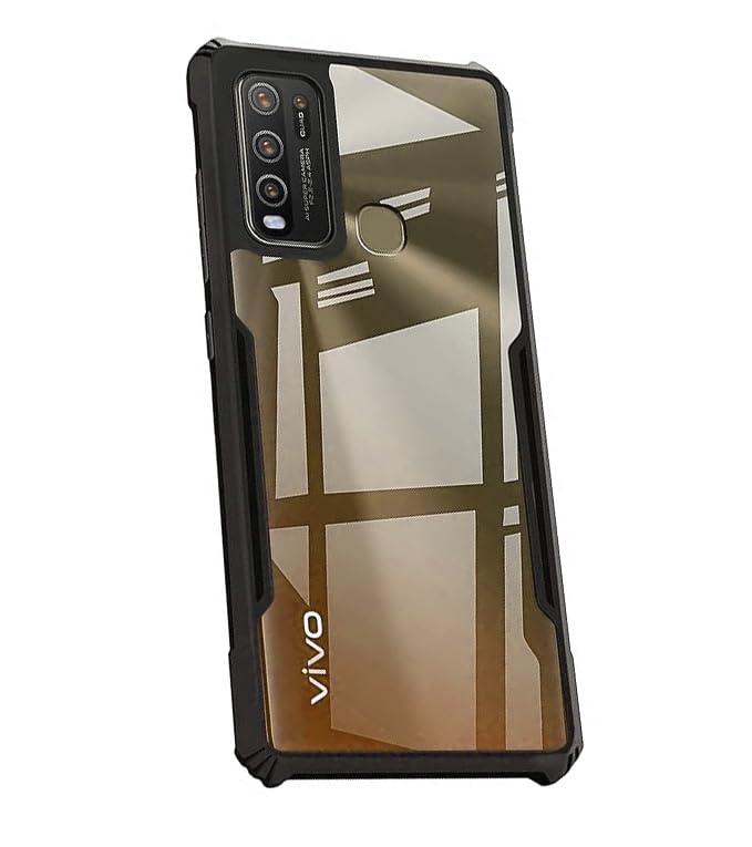 COBERTA Back Cover for Vivo Y50 Back Cover Case - Black Transparent (B0CGDTZKHS) Amazon Price History, Amazon Price Tracker