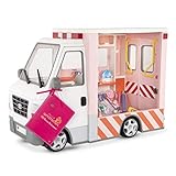 Una auténtica ambulancia especialmente diseñada para tus muñecas Our Generation de 46 cm