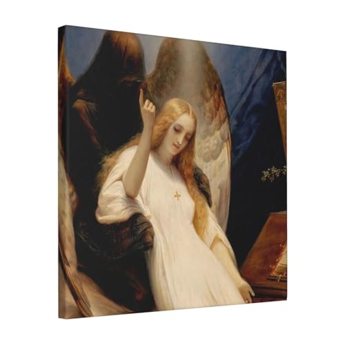 絵画 フレーム装飾画 オラースウェルネ The Angel Of Death キャンバスアート アートパネル 壁画 壁掛け 絵 モダンアート 版画 壁飾り 世界の名画 ポスター 40x40cm