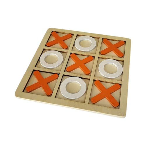 FAST WORLD SHOPPING Gioco Tris Classico in Legno, Tic Tac Toe Portatile e Compatto, Perfetto per Famiglie e Amici, Divertente e Strategico, Facile da Trasportare per Ogni Occasione