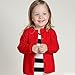 Girls Cardigan Long Sleeve Button Front Solid Sweater Toddler Kids Knitted School Uniform Sweaters (Navy, 4-5 Years)