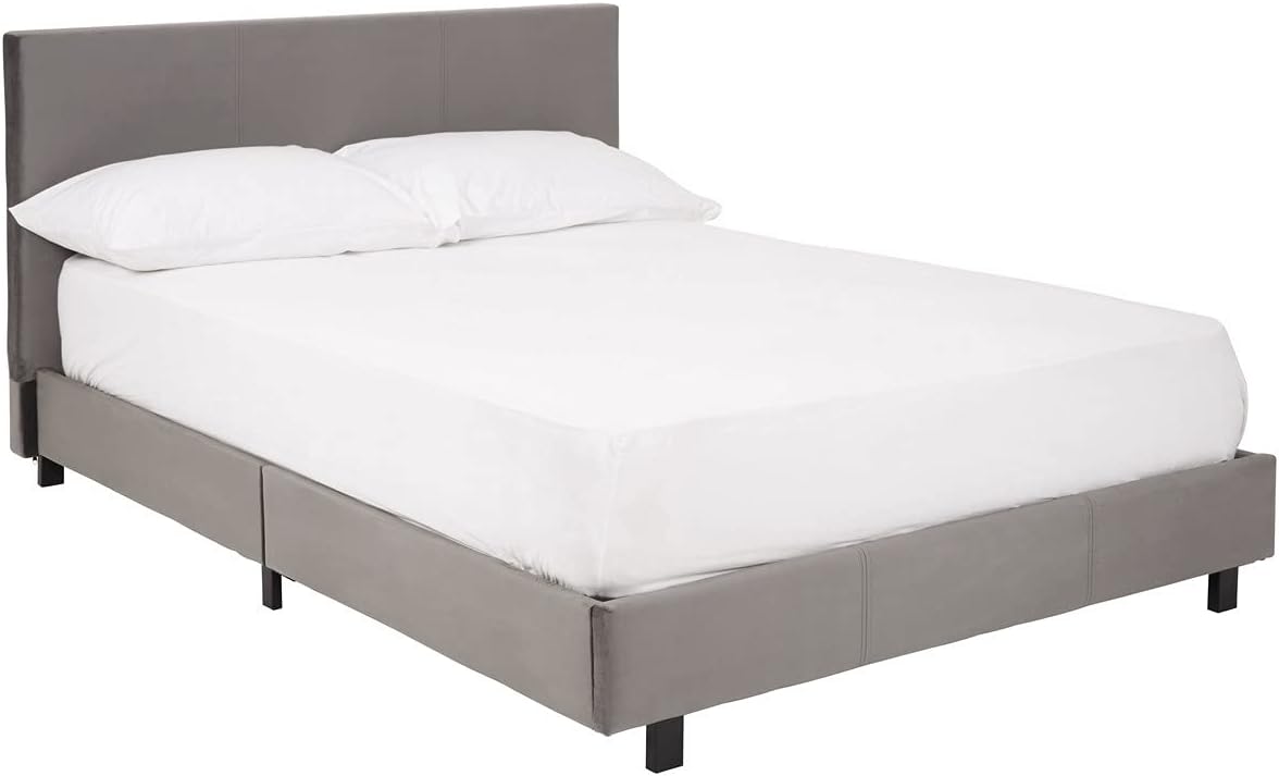 Premier Housewares Compact Bed in a Box, Fold Away Bed, Easy Storage - Light Grey, King Size (2405422)