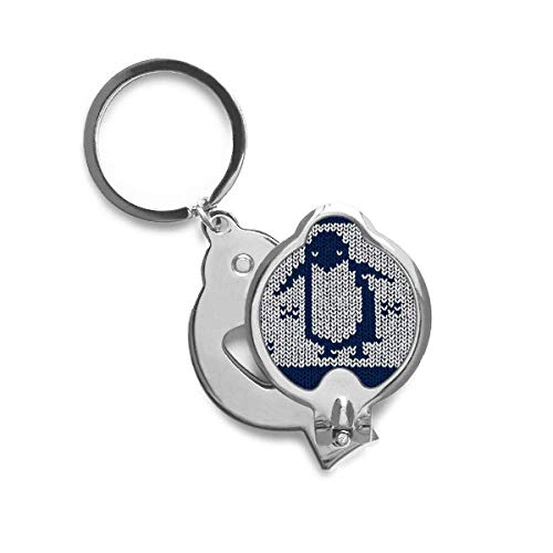 Coupe-ongles pingouin au motif nordique tricoté DIYthinker pour manucure