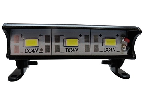 Apex Rc 3 Led 55Mm Aluminum Light Bar Compatible With Traxxas 1/16 Teton, 1/16 Summit, 1/16 E-Revo, Ecx 1/18 Temper, 1/18 Rukus, 1/10 Amp Desert Buggy, 1/10 Boost Buggy & More #9040 #TOP1