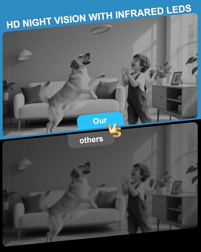 Image of AOBOCAM 1080P HD Mini Camera for Indoor Security with App Control Motion Detection & Night Vision Wireless WiFi Rechargeable Pet Camera for Home /Office 24 /7 Cycle Save