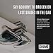 Chums Glasshopper Clip - Metal Sun Visor Glasses Holder for Vehicles - Car, Truck, or SUV Sunglasses Mount Attachment (Black)