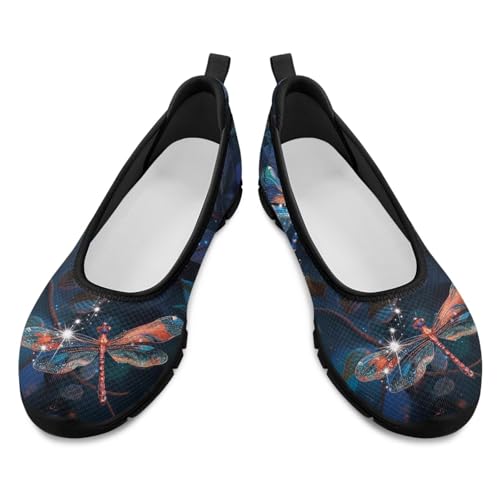 Binienty Ladies Walking Shoes Women Slip On Loafers Casual Nurse Teacher Mom Work Flats Non Slip Memory Foam Sole3