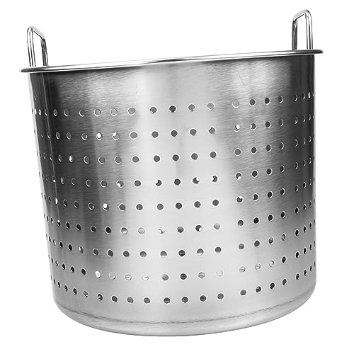 Luxshiny Pentola in Inossidabile per Gamberi Scolapasta 30 Cm Facile da per Cucinare Frutti