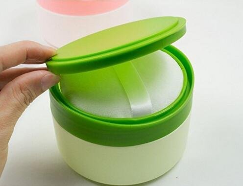 Ericotry YPP78466 1Pcs Portable Plastic Baby Skin Care Baby After-Bath Powder Puff Kit Container Dispensor Case Container Talcum Powder Case Jar Pot thumb #3