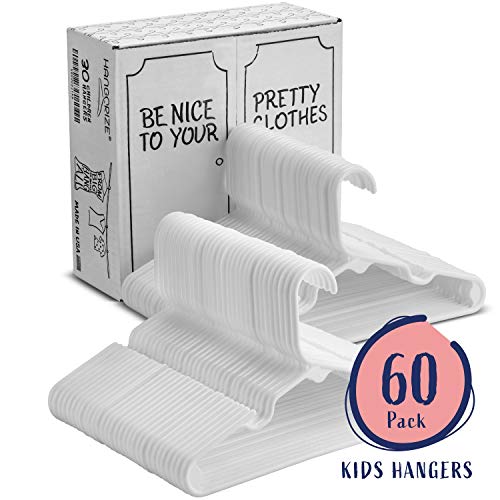 Hangorize Usa Made Premium Children'S Clothes Hangers - Youth Hangers - Very Durable Heavy Duty Tubular Kids Hangers Plastic - Baby Hangers For Closet thumb #1