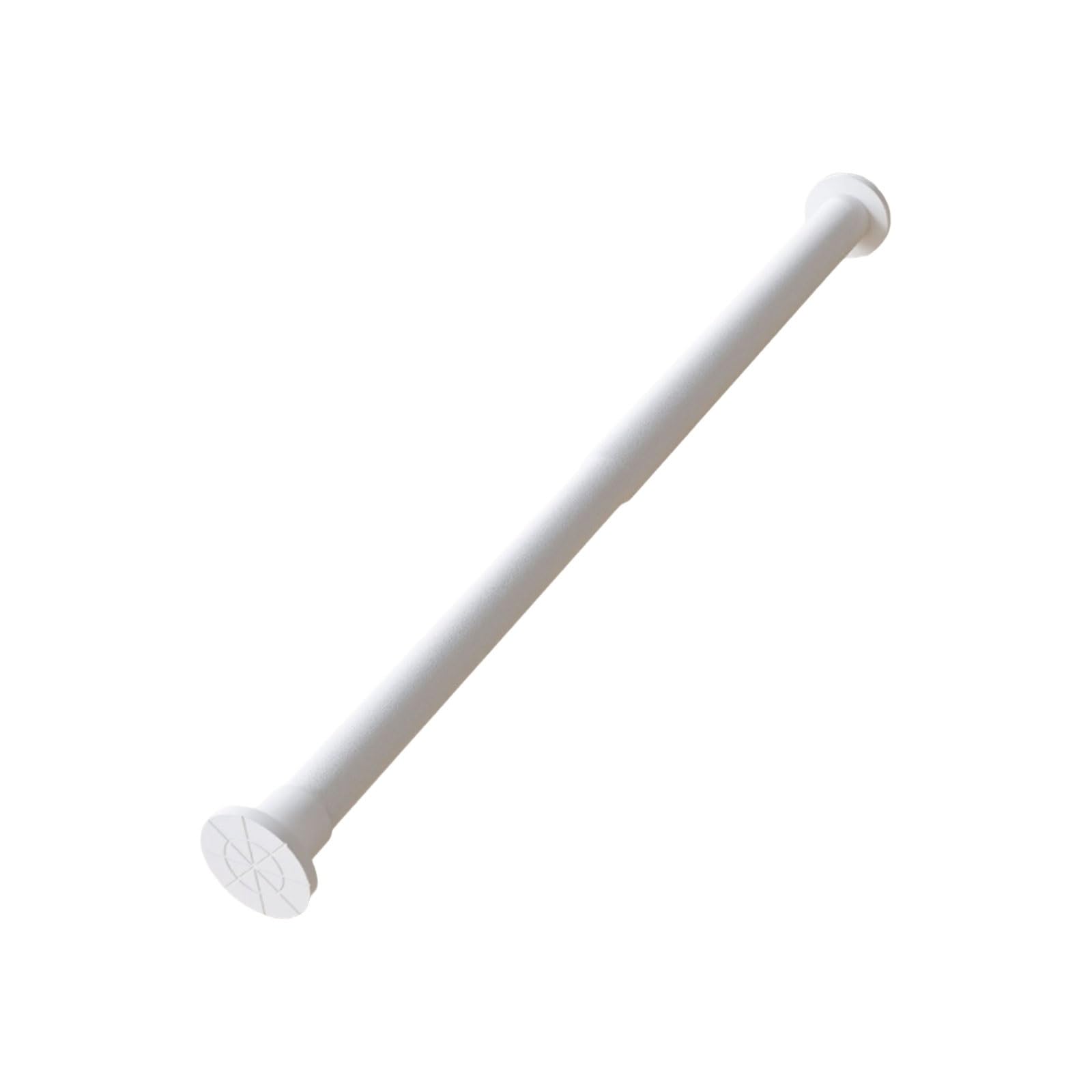 Adjustable Carbon Steel Shower Curtain Rod Adjustable Spring Tension Easy Install No Rust Suitable For Bathrooms Wardrobes stable(Wei�,140-260cm)