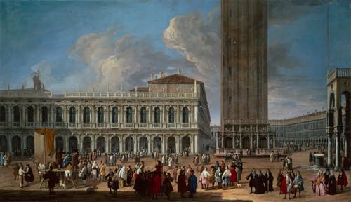Tableaux Toile la Piazzetta de Luca Carlevaris pour Habiller un Grand Mur Vide 60x90