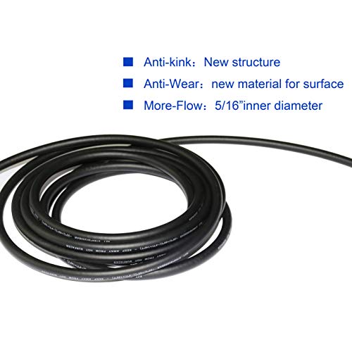 Xzt 3700Psi 5/16“ 25Ft Anti-Kink High Pressure Washer Hose With Adapter,Extension Hose For Spx Series, Karcher, B&S, Craftsman, Generac, Champion&Simpson And Others #TOP1