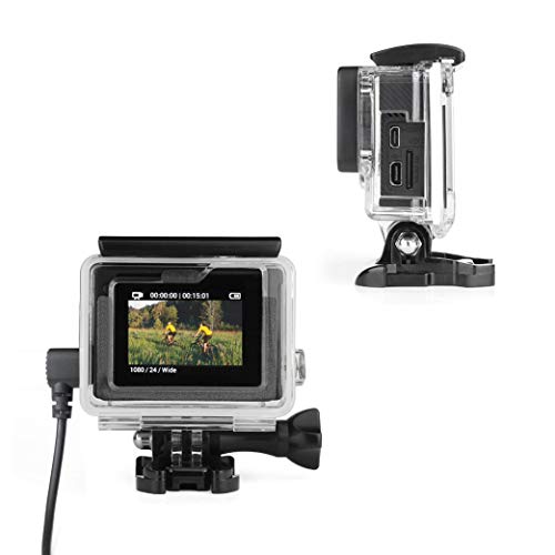 Carcasa esqueleto SOONSUN compatible con GoPro Hero 4 3+ 3 funda abierta conector lateral 6
